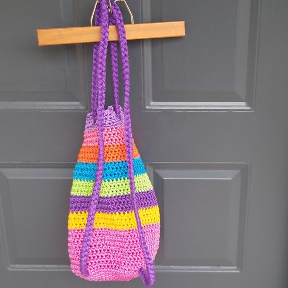 🚫SOLD🚫 Sak type Knit Drawstring Bag NWOT - Picture 2 of 8